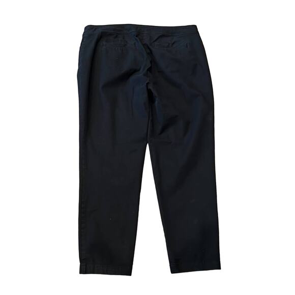 Eileen Fisher Women's Cotton Stretch Ankle Pants Black Size M - Picture 3 of 8